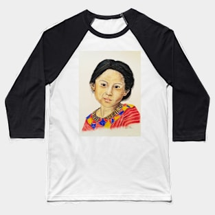 Guatemala Girl Baseball T-Shirt